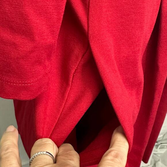 Banana Republic Red Dress - Women’s Size 14 - Elegant Fit and Flare with Pockets - Picture 9 of 9